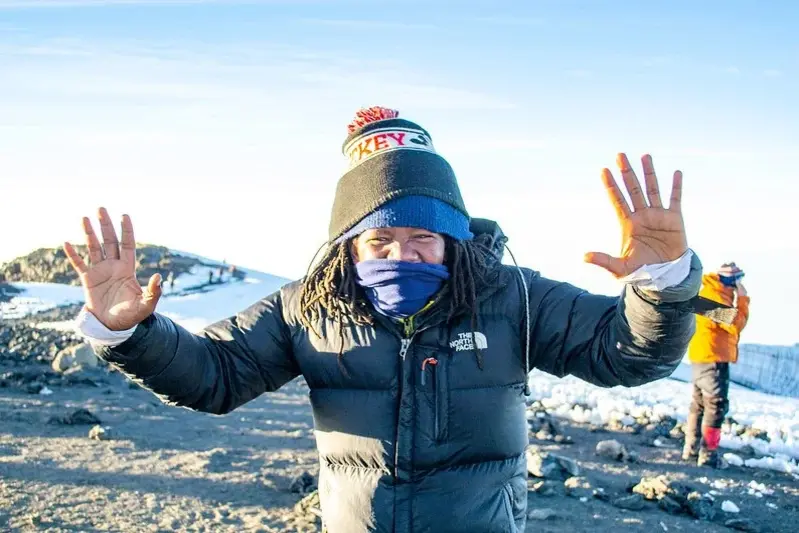 Geared up for Mt Kilimanjaro