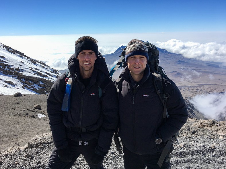 Geared up on Mt Kilimanjaro