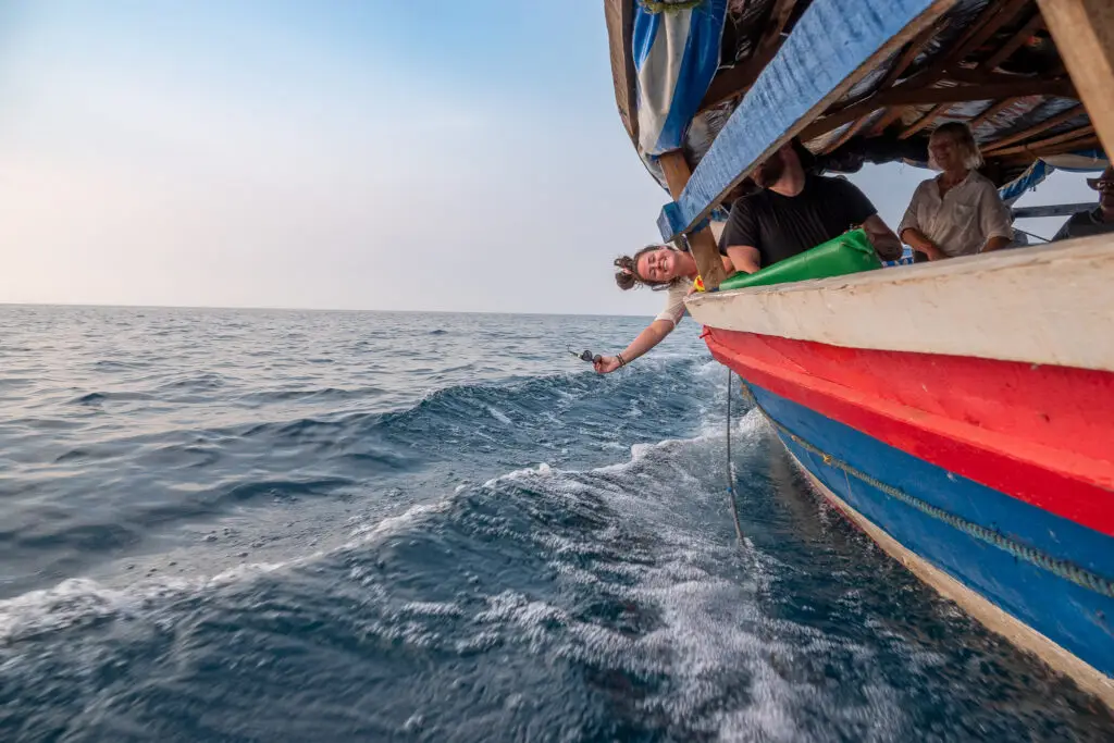 A boat ride across lake Tanganyika to Gombe National Park