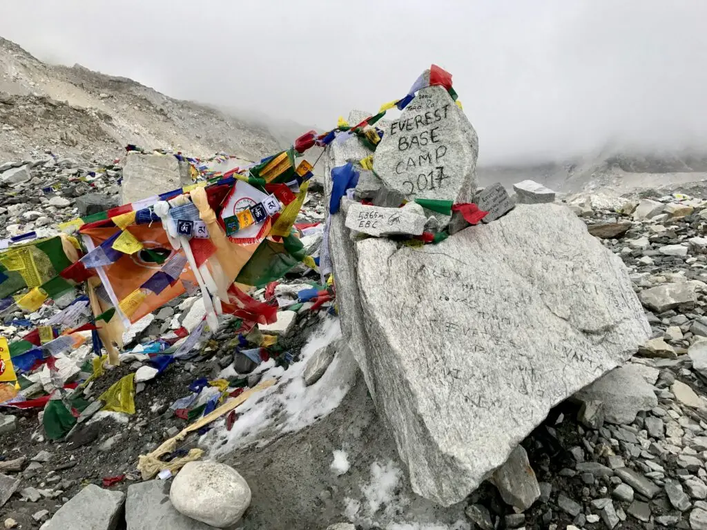 Mt Everest overtourism. Base camp, Mt. Everest