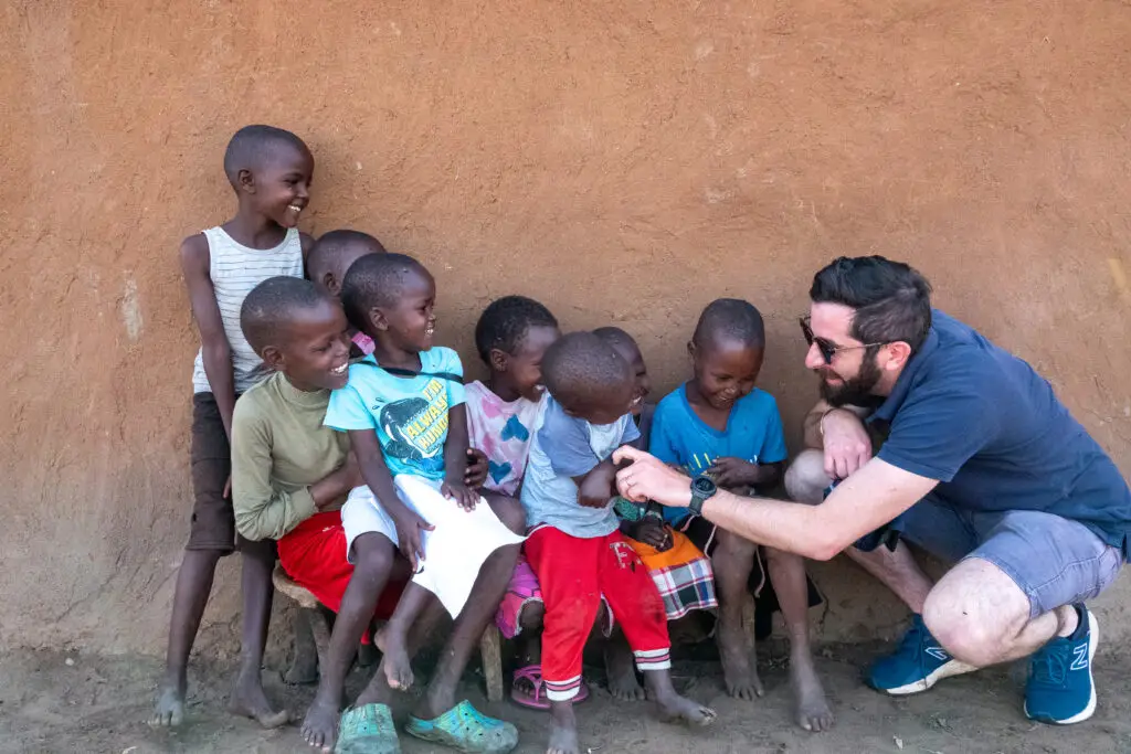 Maasai village, Kenya. Feed the children