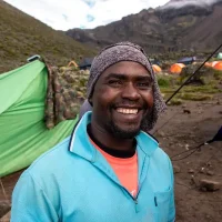 Kilimanjaro Guide at camp 3 of mount kilimanjaro